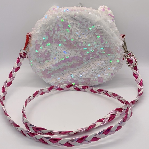 TY Beanie Babies Crossbody Reversible Sequin Unicorn Purse Hand Bag - Picture 6 of 8